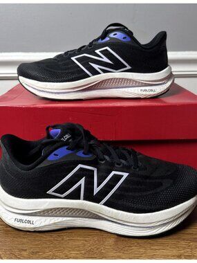 New Balance FuelCell Walker Elite Women’s Size 8.5 Extra Wide (2E) Black Blue